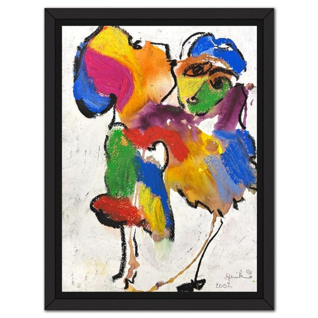 Jenik Cook, Framed Hand Signed Original Painting with Letter of Authenticity.: This is an original acrylic painting on paper by Jenik Cook. Hand signed by the artist, it includes Letter of Authenticity. This piece comes from the artist's personal collection. Measures approximate