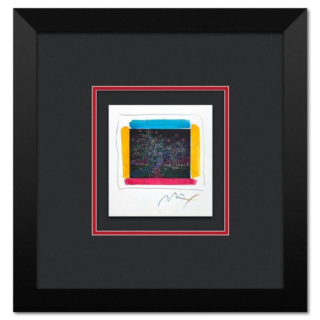 Peter Max, "Dream I: The Blossoming" Framed Limited Edition Lithograph, Numbered and Hand Signed: Dream I: The Blossoming is a limited edition lithograph on paper by Peter Max, numbered and hand signed by the artist. This piece comes framed. Includes Certificate of Authenticity from Peter Max Stud