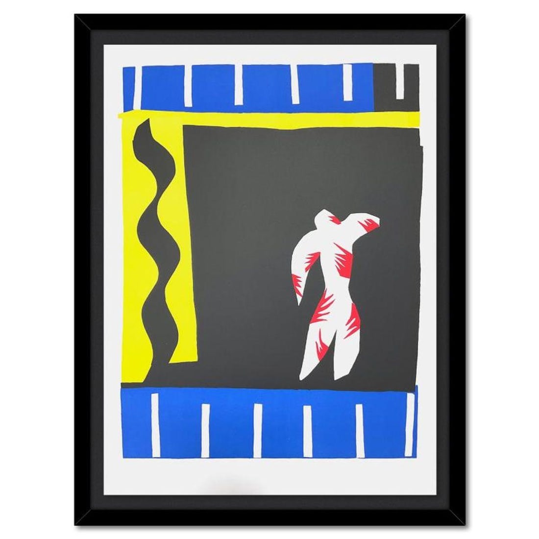 Henri Matisse 1869-1954 (After), "Le Clown (The Clown)" Framed Limited Edition Lithograph with: Le Clown (The Clown) is a limited edition lithograph by Henri Matisse (1869-1954). This piece comes from an edition of 200 authorized by the Matisse Estate; the edition number is not on the piece itse