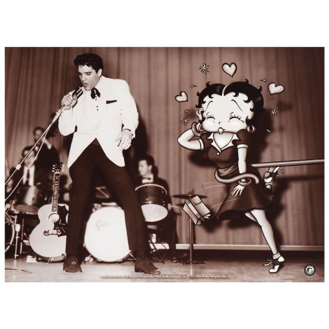 Starstruck Betty (with Elvis) Limited Edition Lithograph from King Features Syndicate, Inc., (1 of 1)