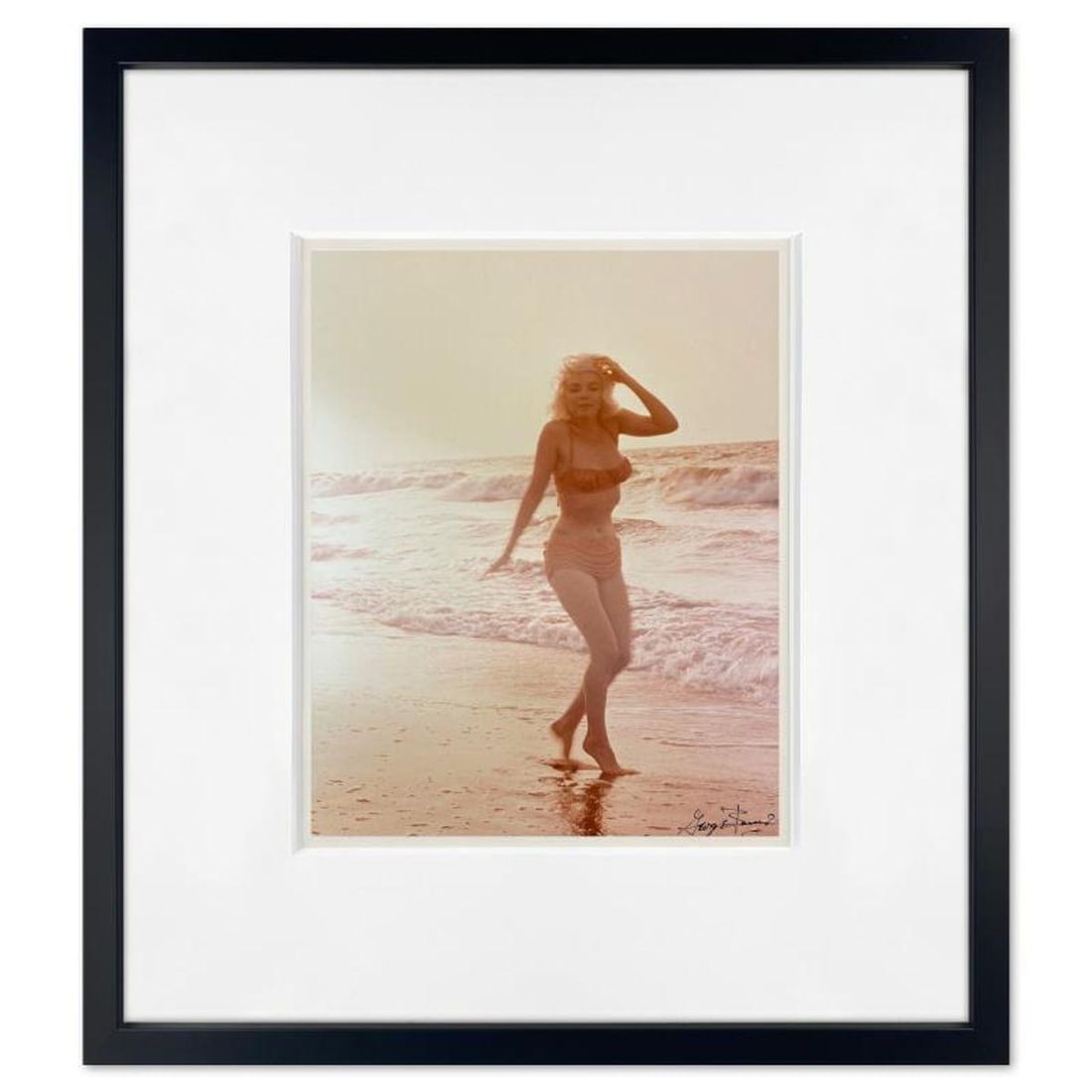 George Barris (1922-2016), "Marilyn Monroe: The Last Shoot" Framed Photograph Printed from the: Marilyn Monroe: The Last Shoot is a photograph printed from the original negative taken by George Barris (1922-2016). This photo is part of a series entitled "The Last Photos" which were taken in 1962