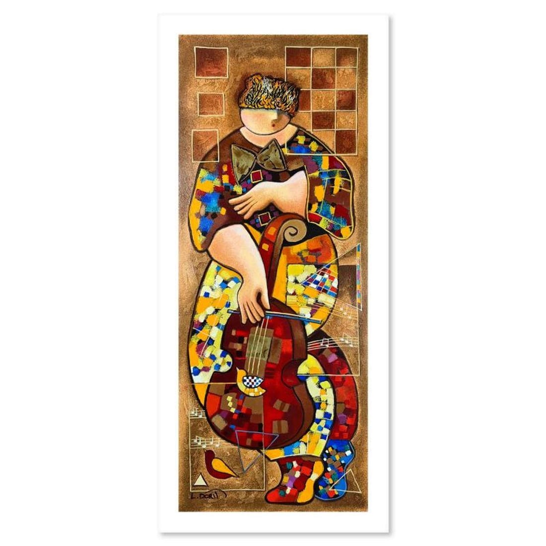 Dorit Levi, "Quiet Melody" Limited Edition Serigraph, Hand Signed and Numbered with Letter of (1 of 2)