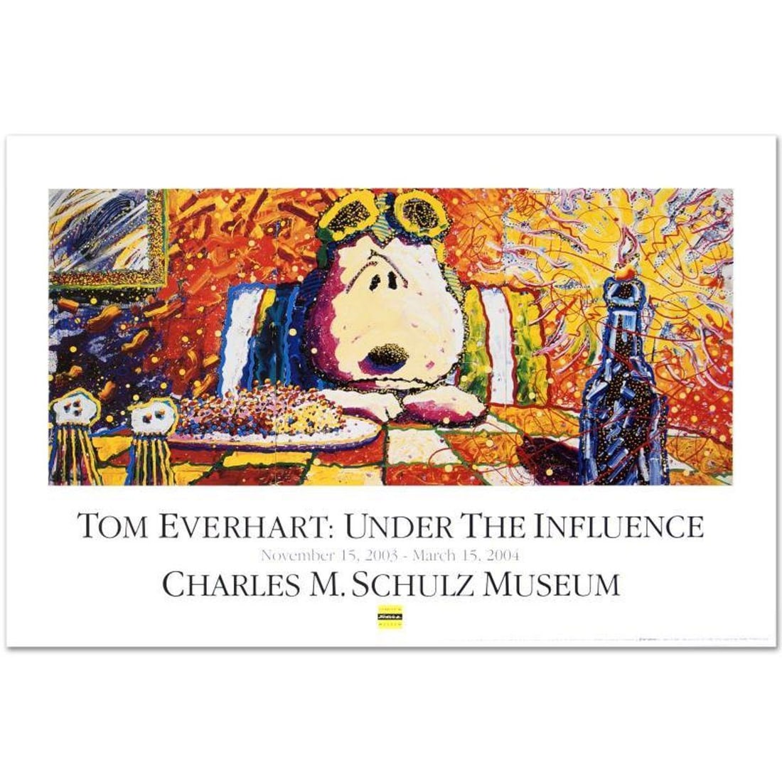 Last Supper Fine Art Poster by Renowned Charles Schulz Protege Tom Everhart.: Last Supper is a Fine Art Poster on paper, by Tom Everhart. Measures approx. 36" x 24" (with border), 32" x 20.5" (image with text). Reference#: 90406.