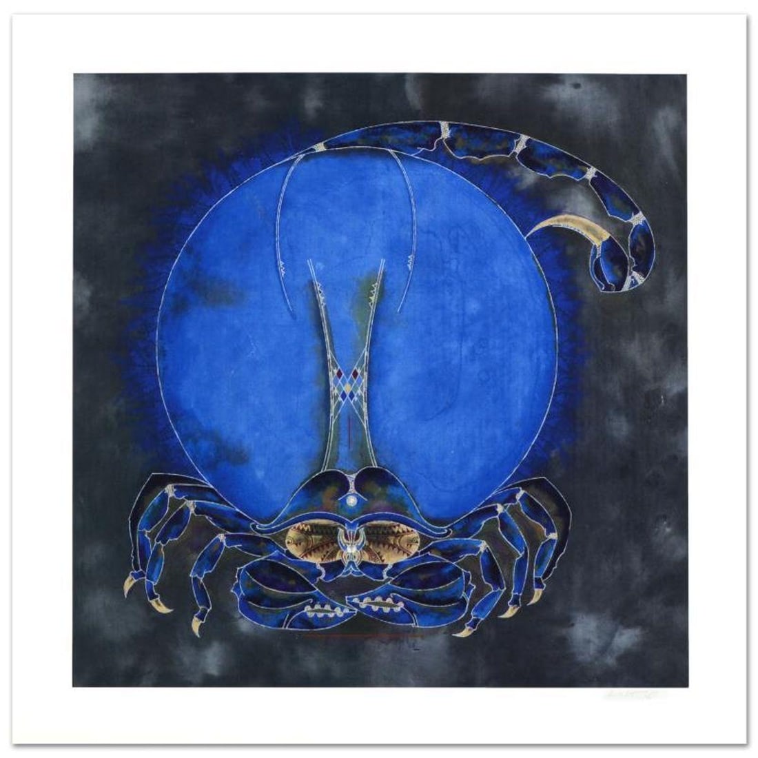 Lu Hong, "Scorpio" Limited Edition Giclee, Numbered and Hand Signed with COA.: The zodiac is a phenomenological study, formed by coordination between 12 specific constellations in space and birth of one specific human being in time, contrasting 12 signs that guide the meditation