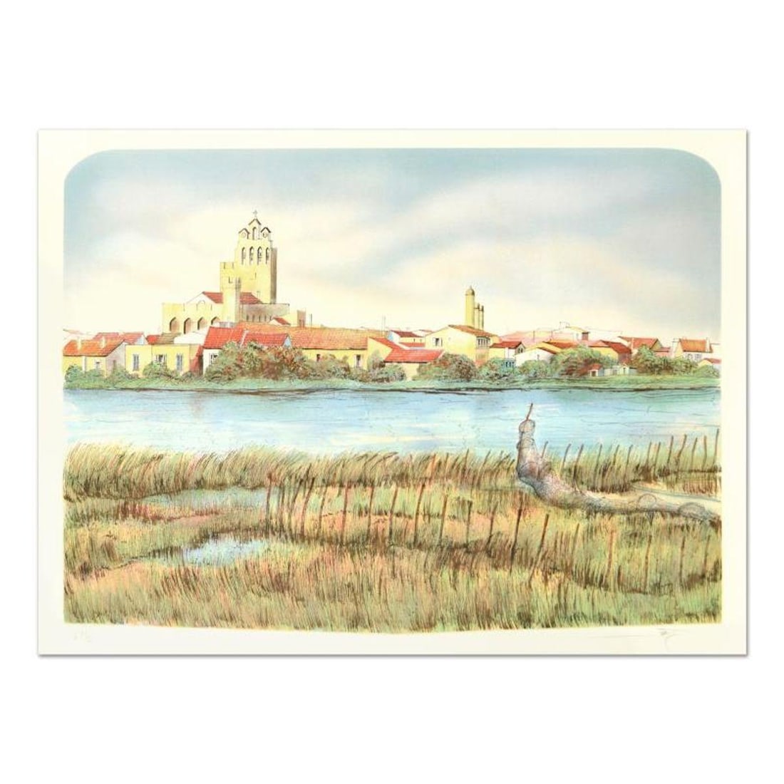 Rolf Rafflewski, "Les Saintes Mariel" Limited Edition Lithograph, Numbered and Hand Signed.: Les Saintes Mariel is a limited edition lithograph on paper by Rolf Rafflewski, numbered and hand signed by the artist! Measures approx. 29.5" x 21" (border). 27" x 20" (image). Reference#: 93272.