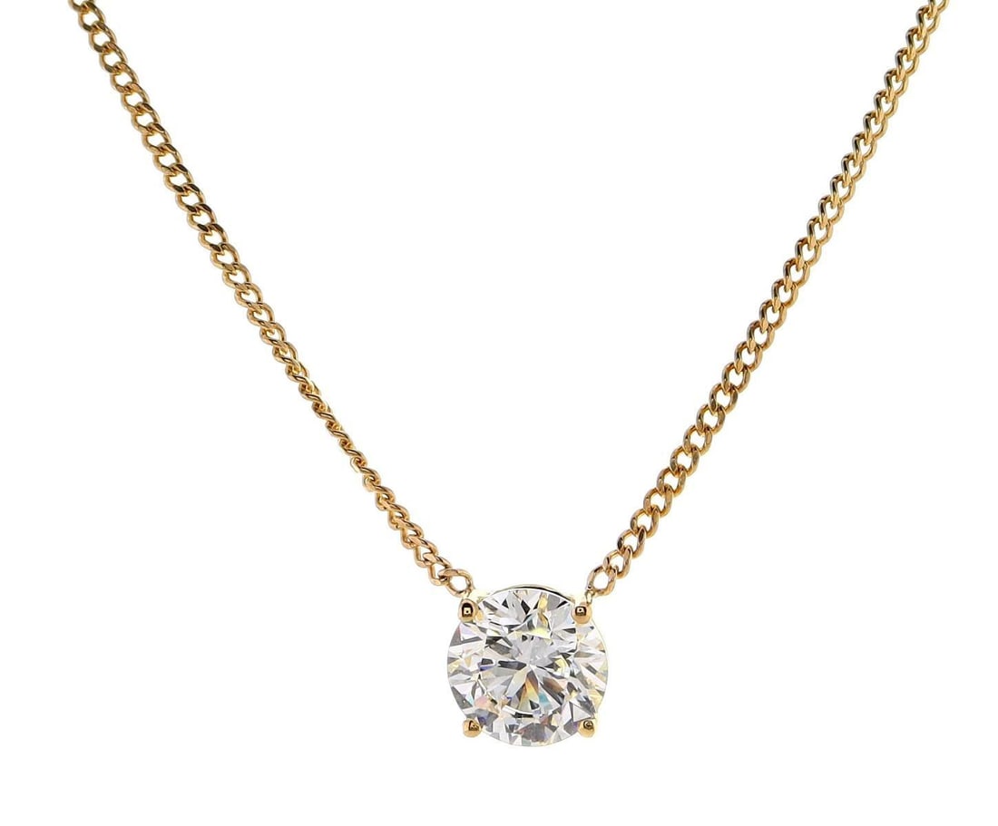 18kt Yellow Gold 3.06ctw Diamond Pendant: Jewelry Description Description: One 18k yellow gold pendant, set with lab grown diamonds. Jewelry Weight: 5.7 Grs Total Diamonds Weight: 3.06 Cts Precious Metal: 18kt Yellow Gold Certificate Number: 