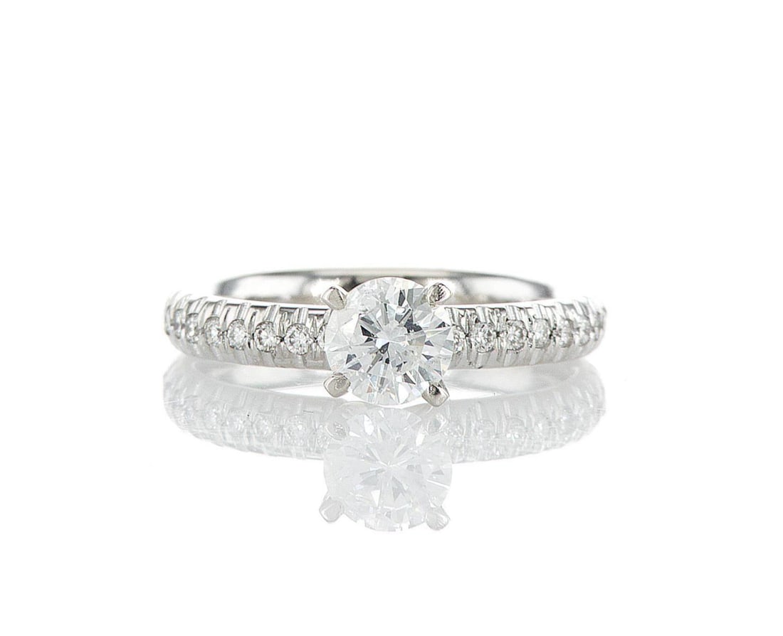 14kt White Gold 0.91ctw Diamond Ring (1 of 2)