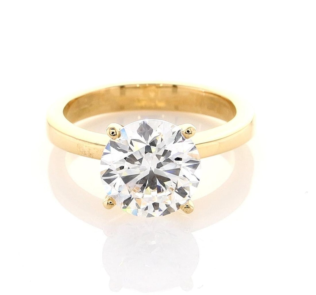 18kt Yellow Gold 3.01ctw Diamond Ring: Jewelry Description Description: One 18k yellow gold ring, set with lab diamonds. Jewelry Weight: 6.29 Grs Total Diamonds Weight: 3.01 Cts Precious Metal: 18kt Yellow Gold Certificate Number: DSL- 444