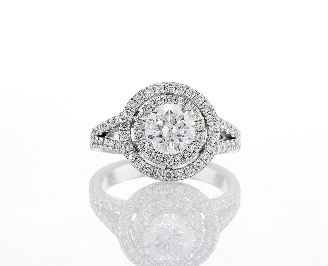 14kt White Gold 1.88ctw Diamond Ring: Jewelry Description Description: One 14k white gold ring, set with natural diamonds. Jewelry Weight: 4.74 Grs Total Diamonds Weight: 1.88 Cts Precious Metal: 14kt White Gold Certificate Number: DSL- 4
