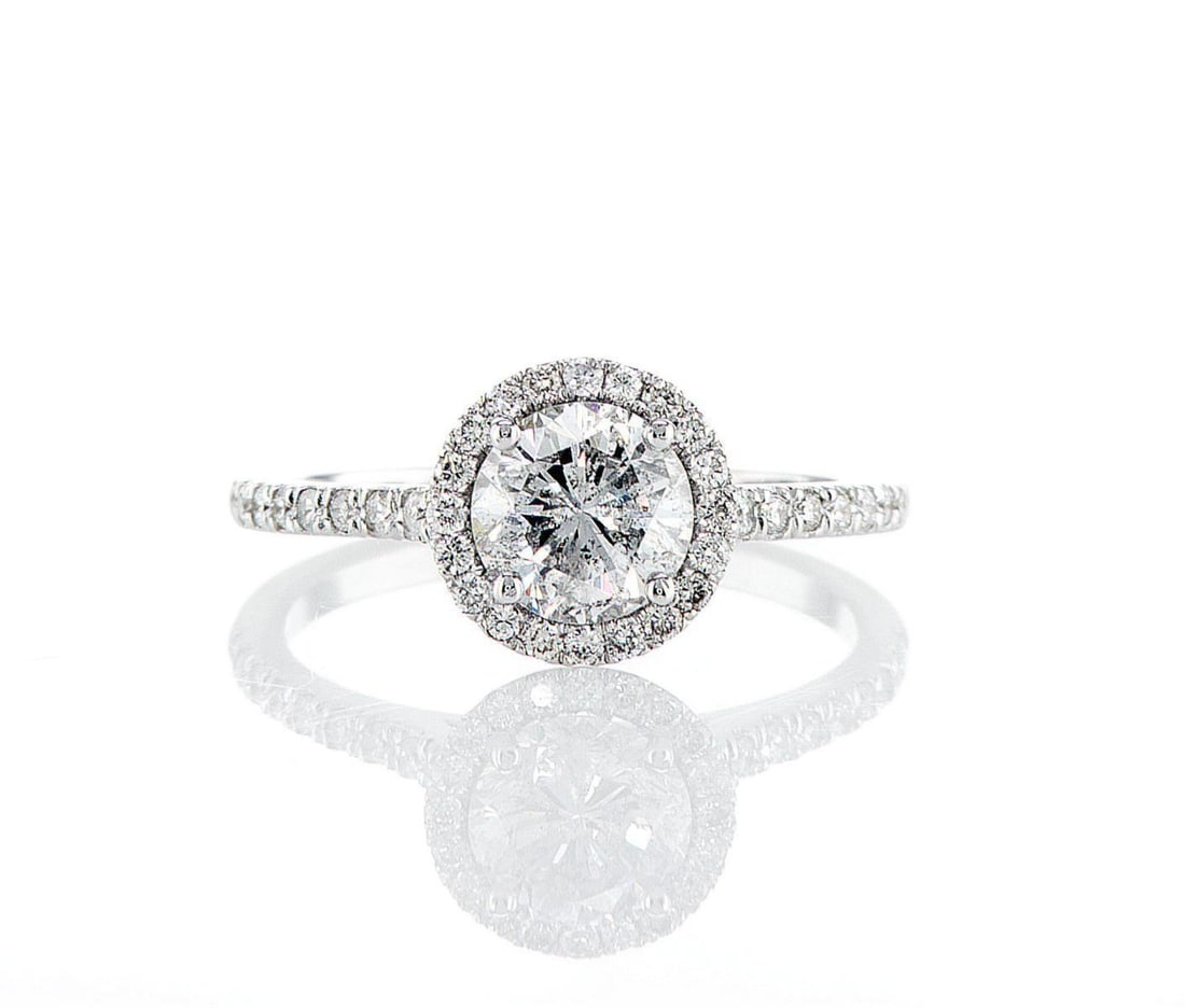14kt White Gold 1.69ctw Diamond Ring: Jewelry Description Description: One 14k white gold ring, set with natural diamonds. Jewelry Weight: 2.53 Grs Total Diamonds Weight: 1.69 Cts Precious Metal: 14kt White Gold Certificate Number: DSL- 4