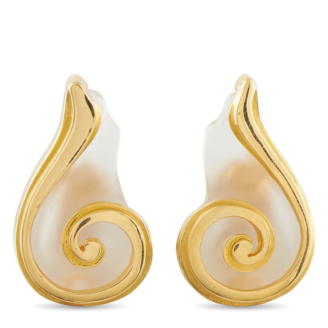 ILIAS LALAOUNIS 18K YELLOW GOLD CRYSTAL EARRINGS (1 of 4)