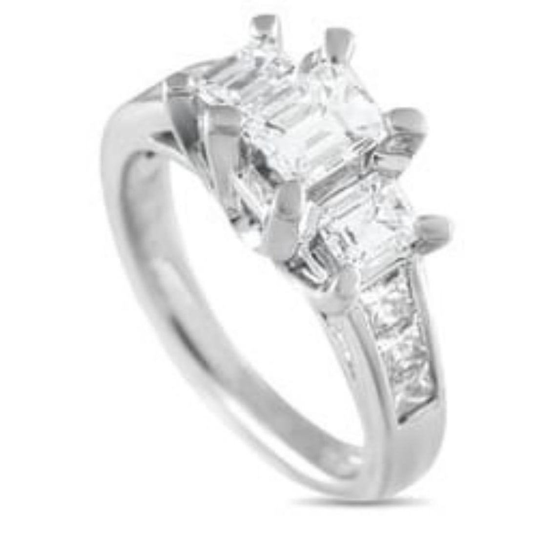 PLATINUM 2.08CT DIAMOND RING (1 of 4)