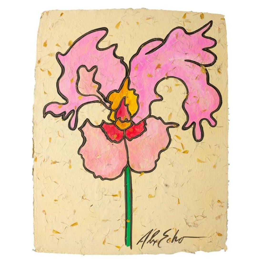 Alex Echo, "Untitled" Hand Signed Original Painting with Letter of Authenticity. (1 of 1)
