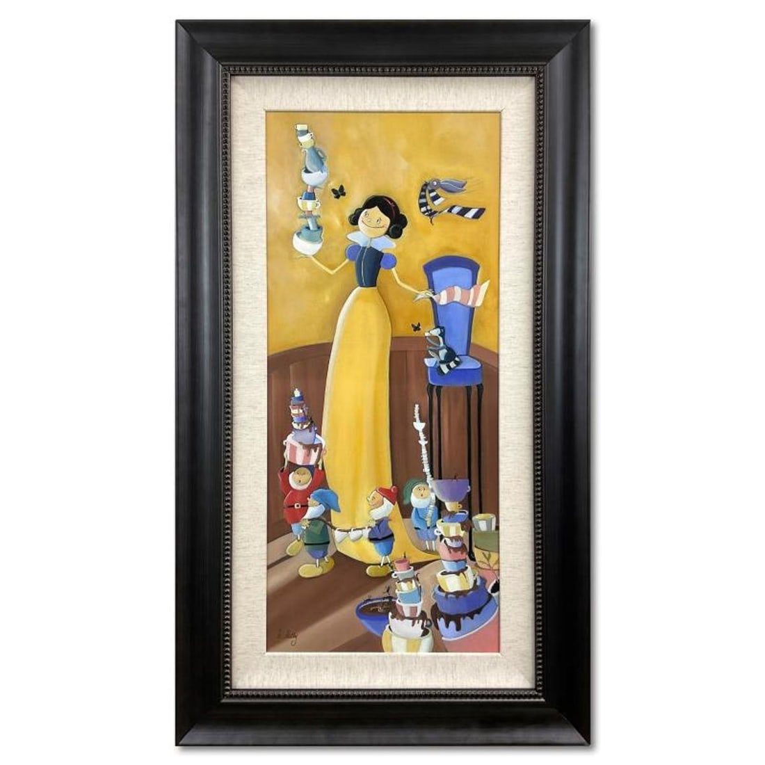 Katie Kelly, "Cleaning Up" Framed Limited Edition on Canvas from Disney Fine Art, Numbered and Hand (1 of 2)