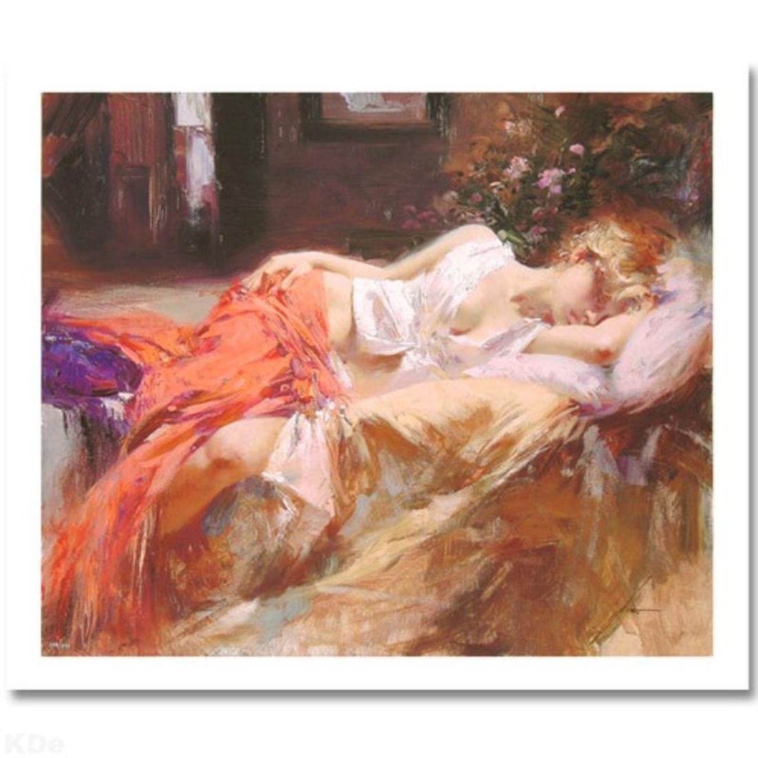 Pino (1939-2010), "Day Dream" Hand Signed Limited Edition with Certificate of Authenticity. (1 of 1)