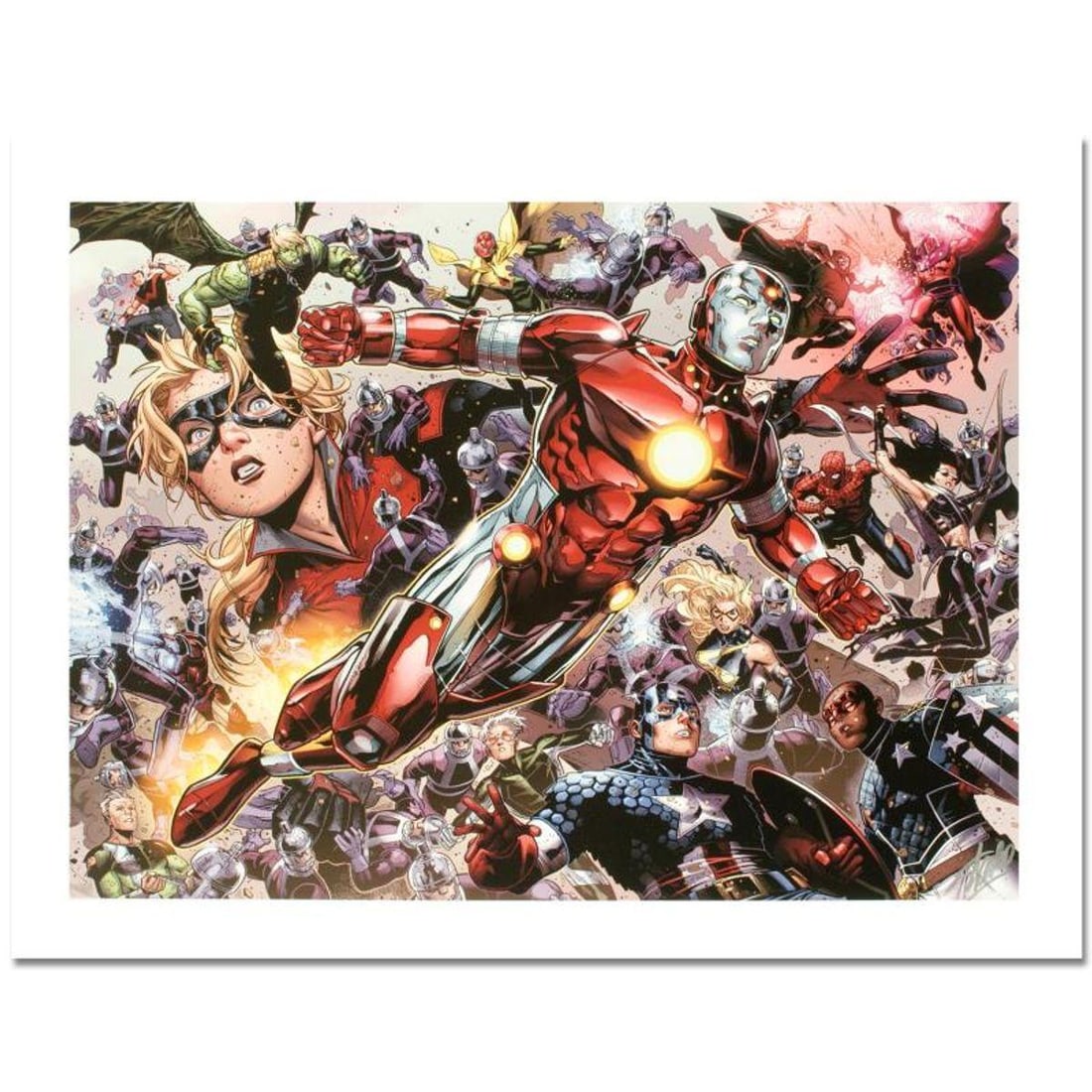 Stan Lee Signed, Marvel Comics "Avengers: The Children's Crusade #5" Limited Edition Canvas, (1 of 2)