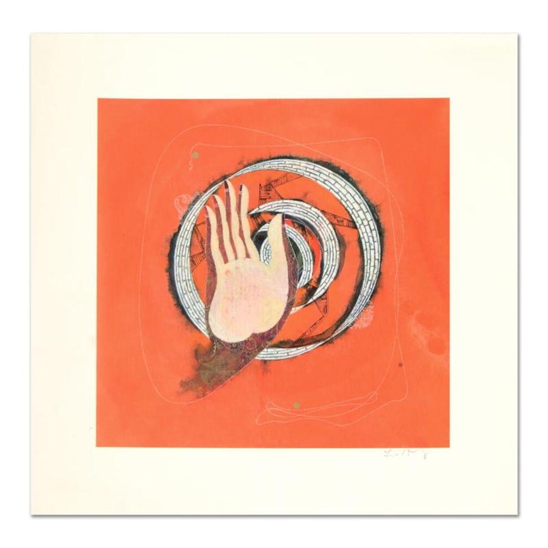 Lu Hong "Mudra Abhaya, No Regret" Hand Signed Limited Edition Giclee with Letter of Authenticity. (1 of 2)