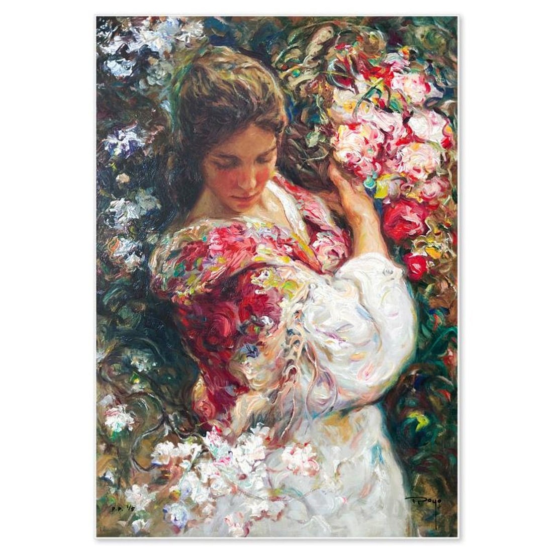 Royo, "Primavera" Limited Edition Printer's Proof on Clay-Board, Numbered 1/5 and Hand Signed with (1 of 2)