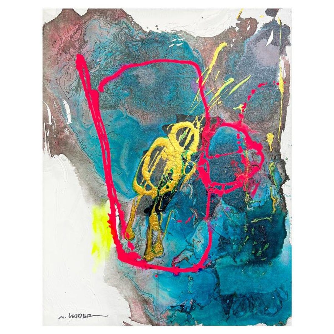 Moshe Leider, Original Painting on Canvas, Hand Signed with Letter of Authenticity.: This is an original painting, acrylic on canvas by Moshe Leider. The piece is hand signed by the artist and includes a letter of authenticity. Measures approximately 20" x 15.5" (image).