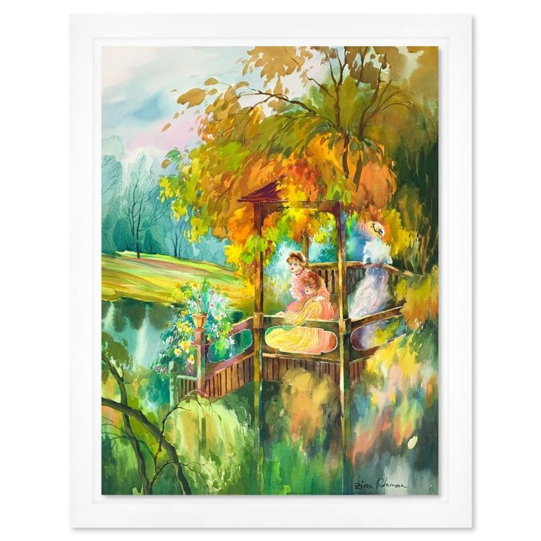 Zina Roitman, Framed Hand Signed Original Painting with Letter of Authenticity. (1 of 2)