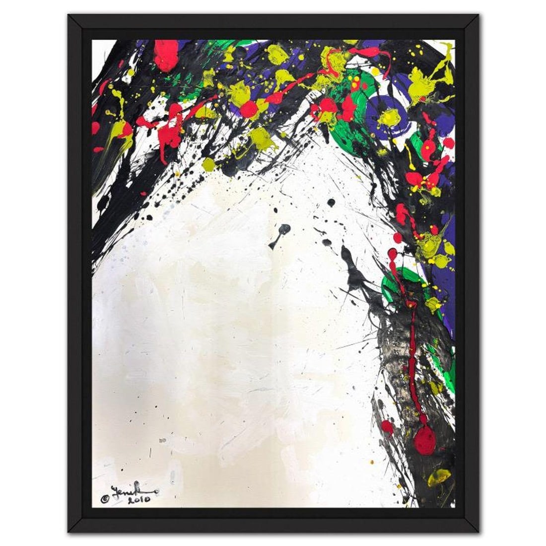 Jenik Cook, Framed Hand Signed Original Painting with Letter of Authenticity.: This is an original acrylic painting on paper by Jenik Cook. Hand signed by the artist, it includes Letter of Authenticity. This piece comes from the artist's personal collection. Measures