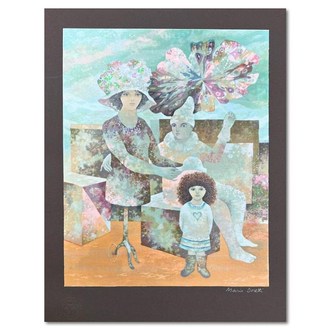 Mario Doretti, Limited Edition Serigraph, Hand Signed and Numbered with Letter of Authenticity.: This is a limited edition serigraph on paper by Mario Doretti. The piece comes hand signed by the artist, numbered, and with a letter of authenticity. Measures approximately 15.5" x 12.5".