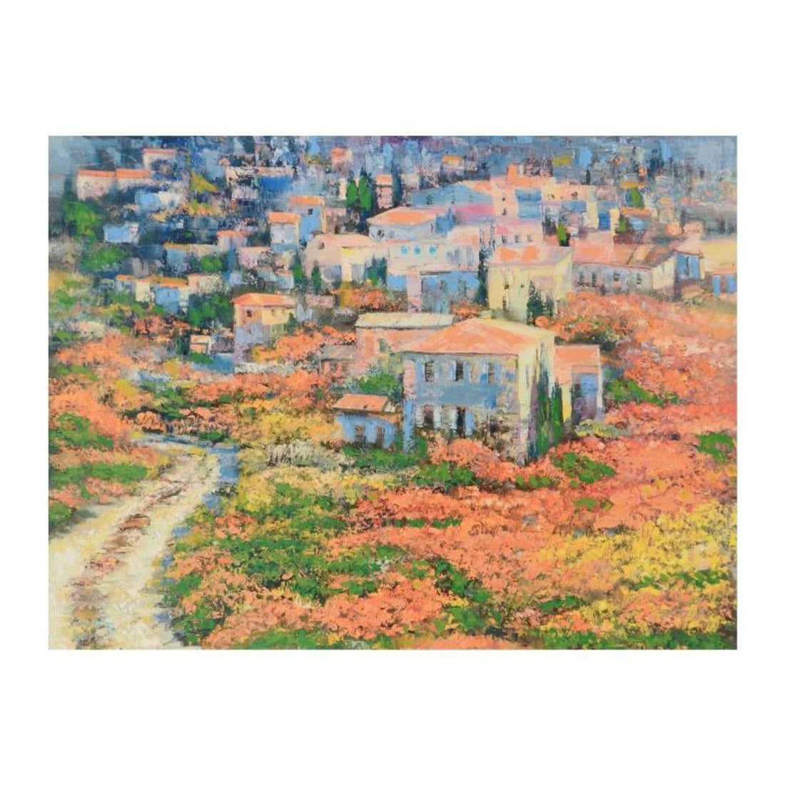 Howard Behrens (1933-2014), "Tuscany" Limited Edition on Canvas, Numbered and Signed with COA.: Tuscany is a limited edition giclee on canvas by Howard Behrens (1933-2014), numbered and bearing the authorized signature of the artist. This piece is from Behrens' Legacy Edition. Includes Certifica