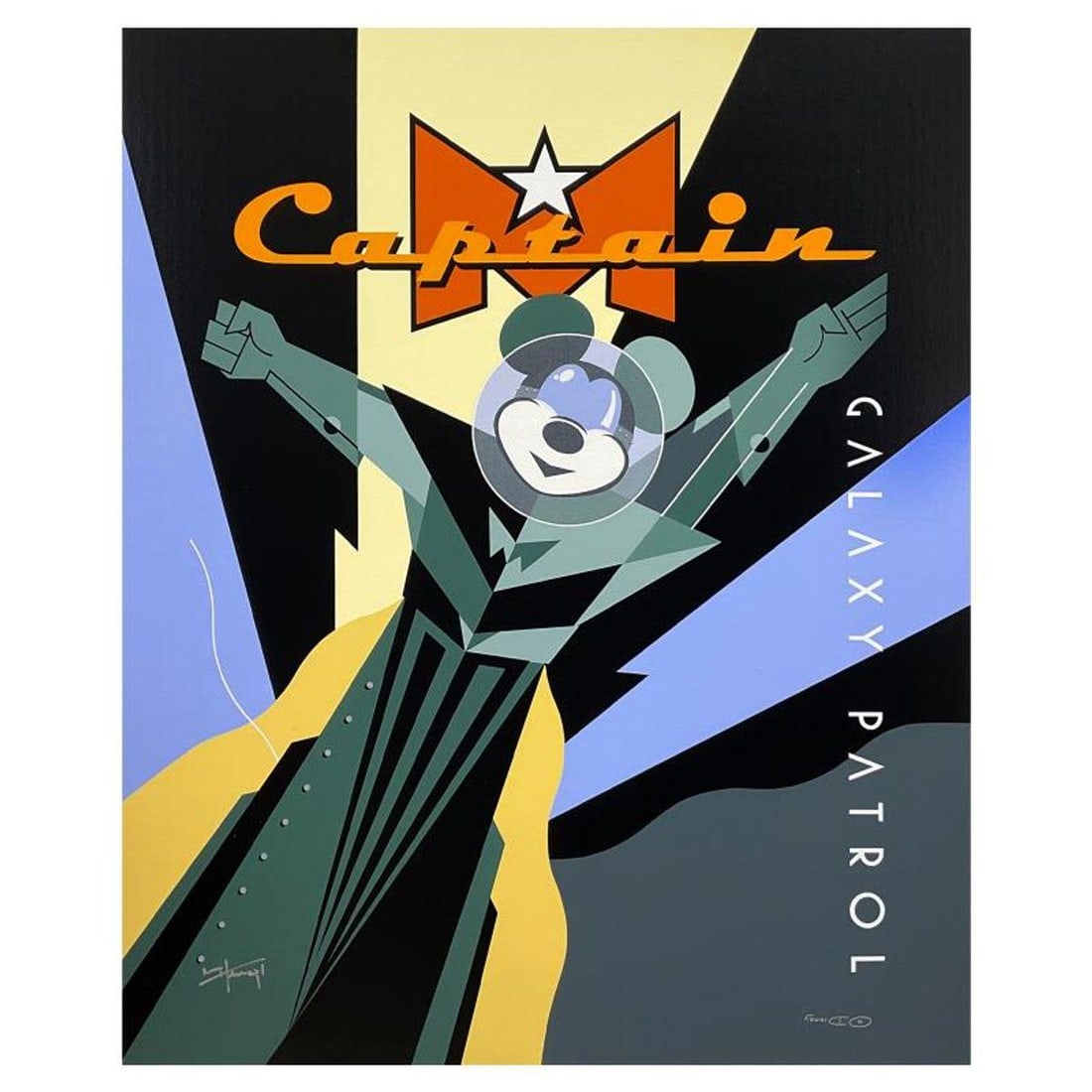 Mike Kungl, "Captain M, Galaxy Patrol" Limited Edition on Canvas from Disney Fine Art, Numbered and: Captain M, Galaxy Patrol is a limited edition giclee on canvas by Mike Kungl, numbered and hand signed by the artist. This piece is licensed by Disney Fine Art. Includes Letter of Authenticity. Measur