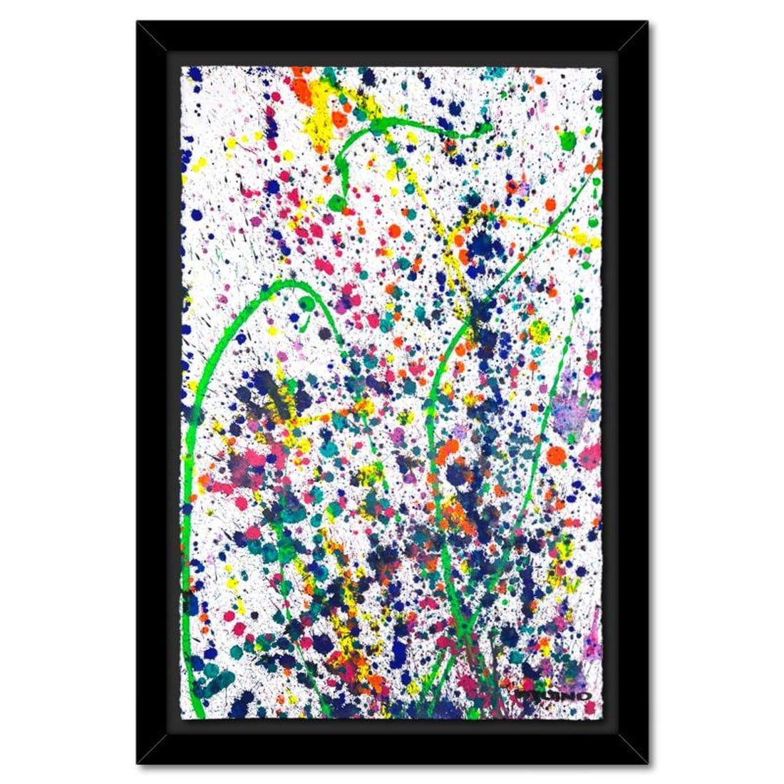 Wyland, Framed Original Painting, Hand Signed by the artist and with a letter of authenticity.: This is an untitled original watercolor painting on deckle edge paper by Wyland, hand signed by the artist. Includes Letter of Authenticity. Measures approximately 46" x 32" (framed), 40" x 26" (image