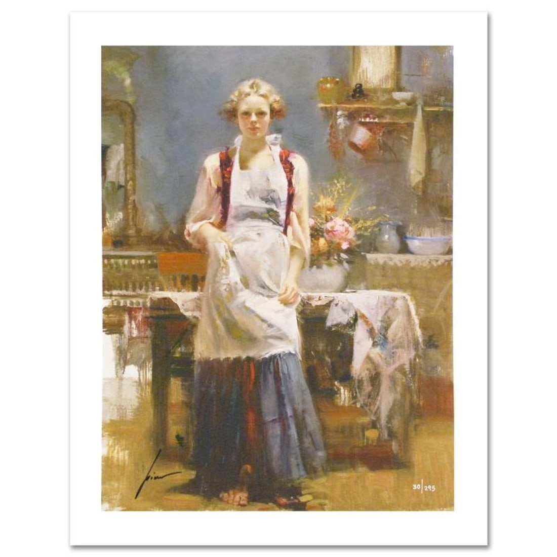 Pino (1939-2010), "Warm Memories" Limited Edition Giclee. Numbered and Hand Signed; Certificate of (1 of 2)