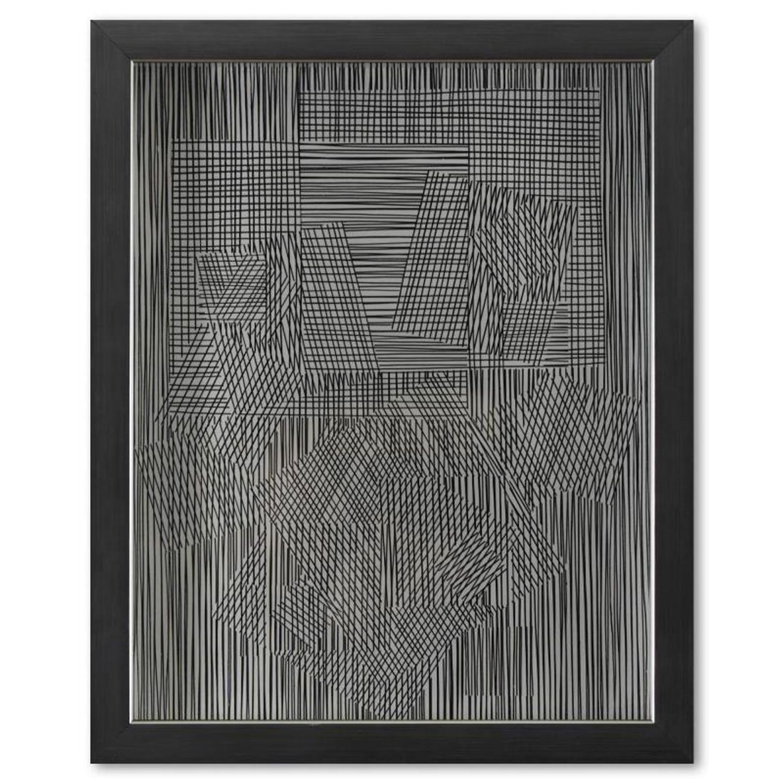 Victor Vasarely (1908-1997), "Trois Dimensions Optique de la serie Cinetiques" Framed 1973: Trois Dimensions Optique de la serie Cinetiques is a dimensional artwork, published in 1973, by Victor Vasarely (1908-1997). This piece comes custom framed, with a letter of authenticity and with a 19