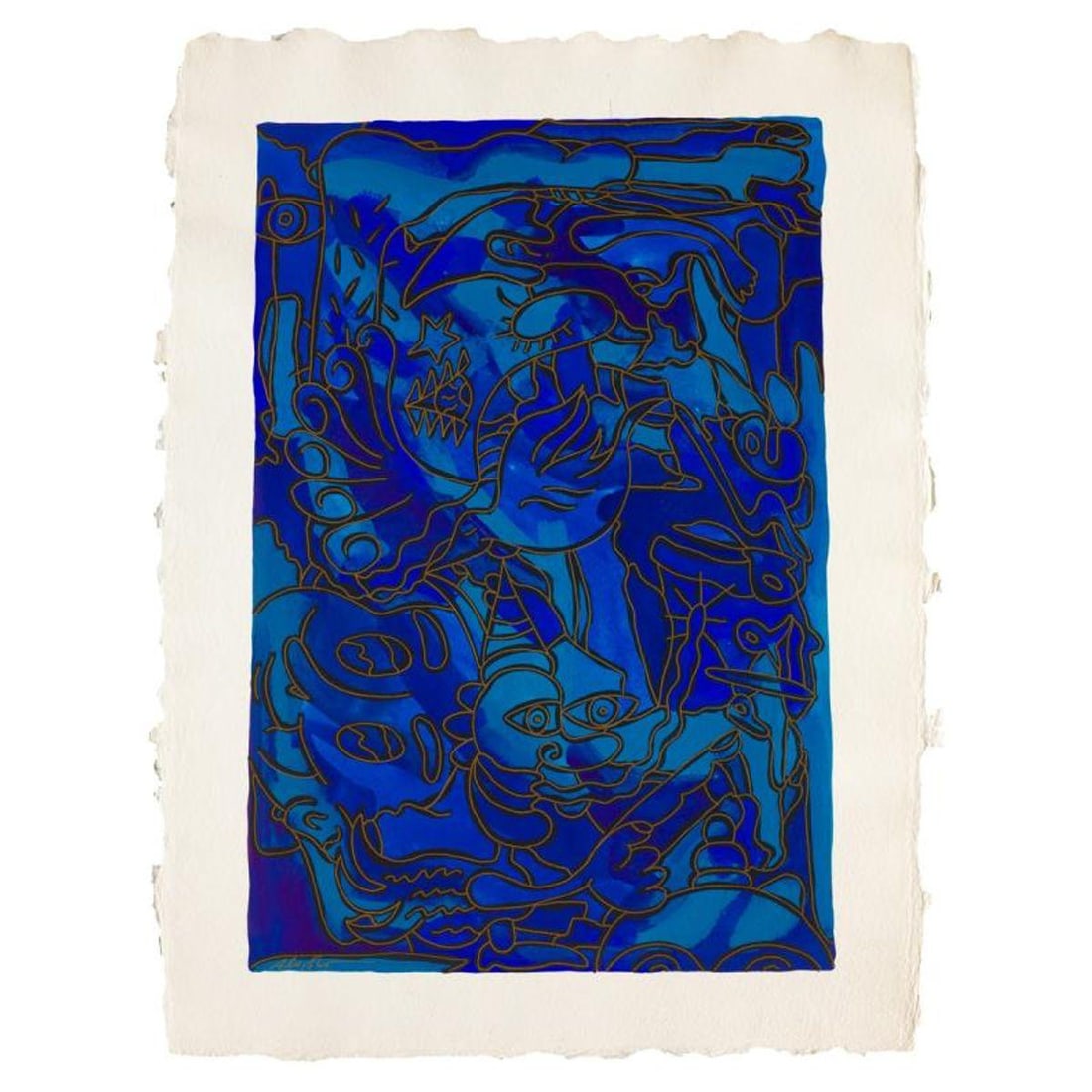 Alex Echo, "Untitled" Hand Signed Original Painting with Letter of Authenticity. (1 of 1)
