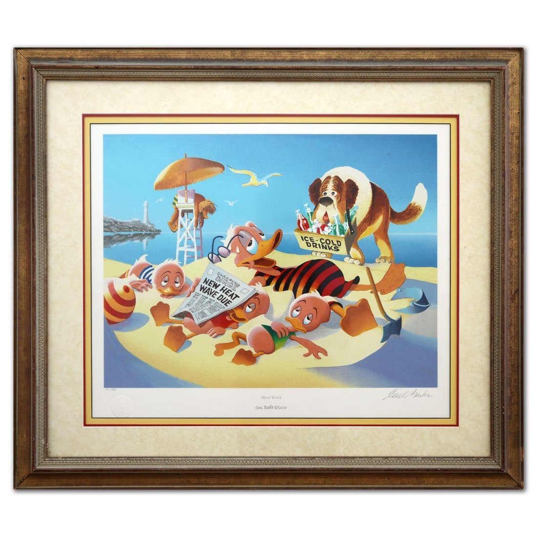 Carl Barks- Serigraph "Heat Wave" (1 of 4)
