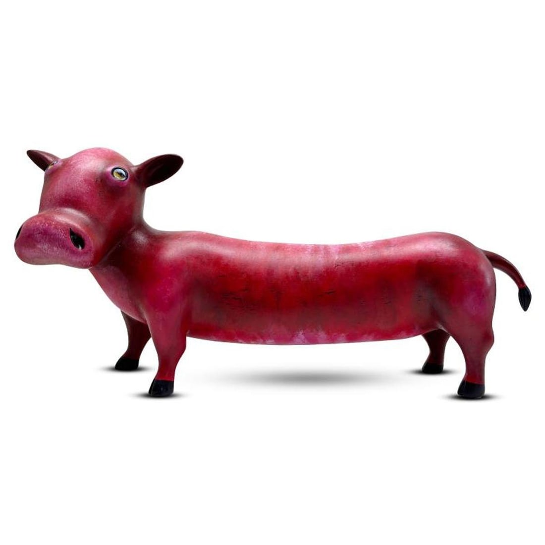 Wang, "Moo Over" Limited Edition Resin Sculpture, Numbered 29/99 and Hand Signed with Letter of (1 of 3)
