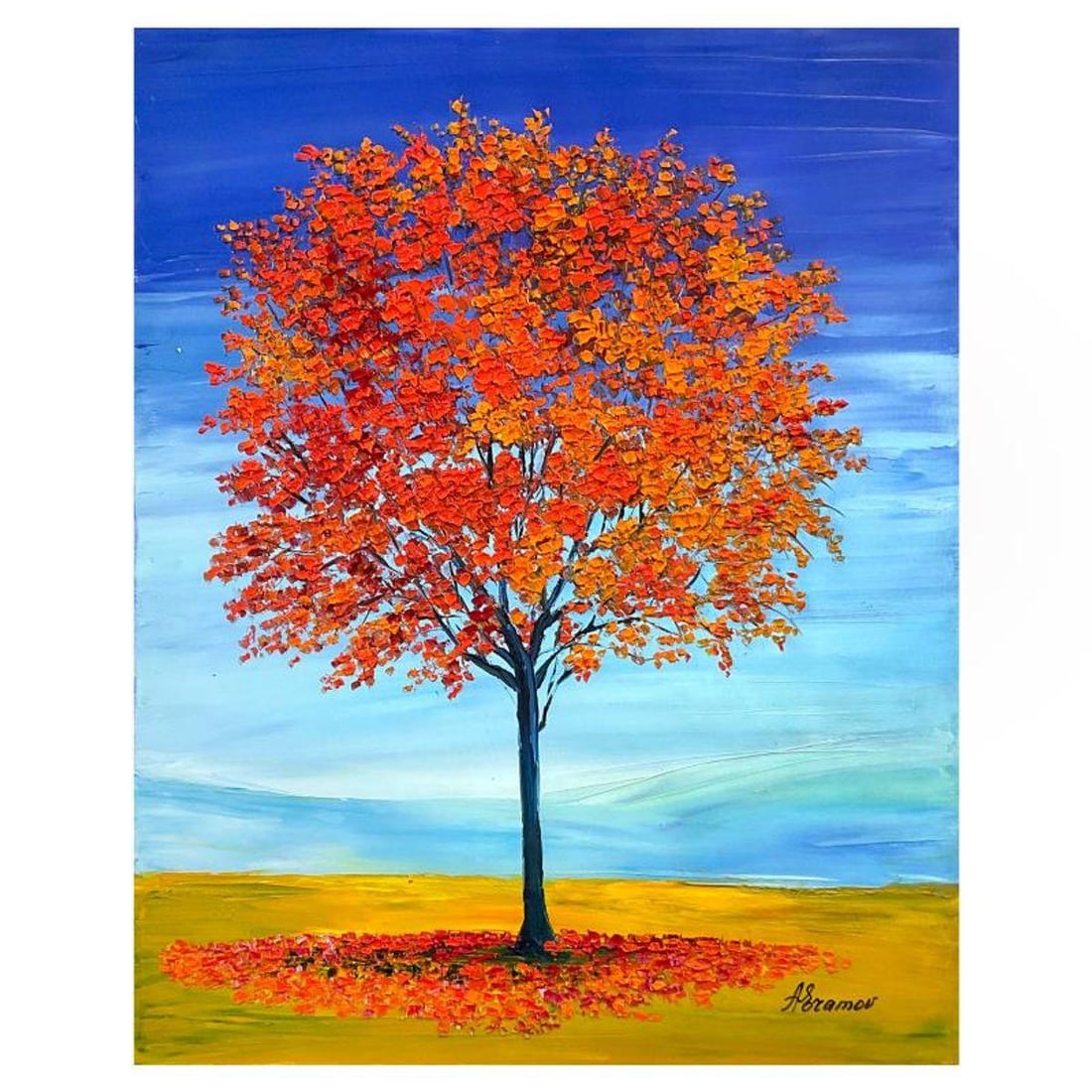 Sabina Abramov, Original Painting on Canvas, Hand Signed with Letter of Authenticity.: This is an original painting on canvas by Sabina Abramov, hand signed by the artist. Includes Letter of Authenticity. Measures approx. 20" x 16" (image).