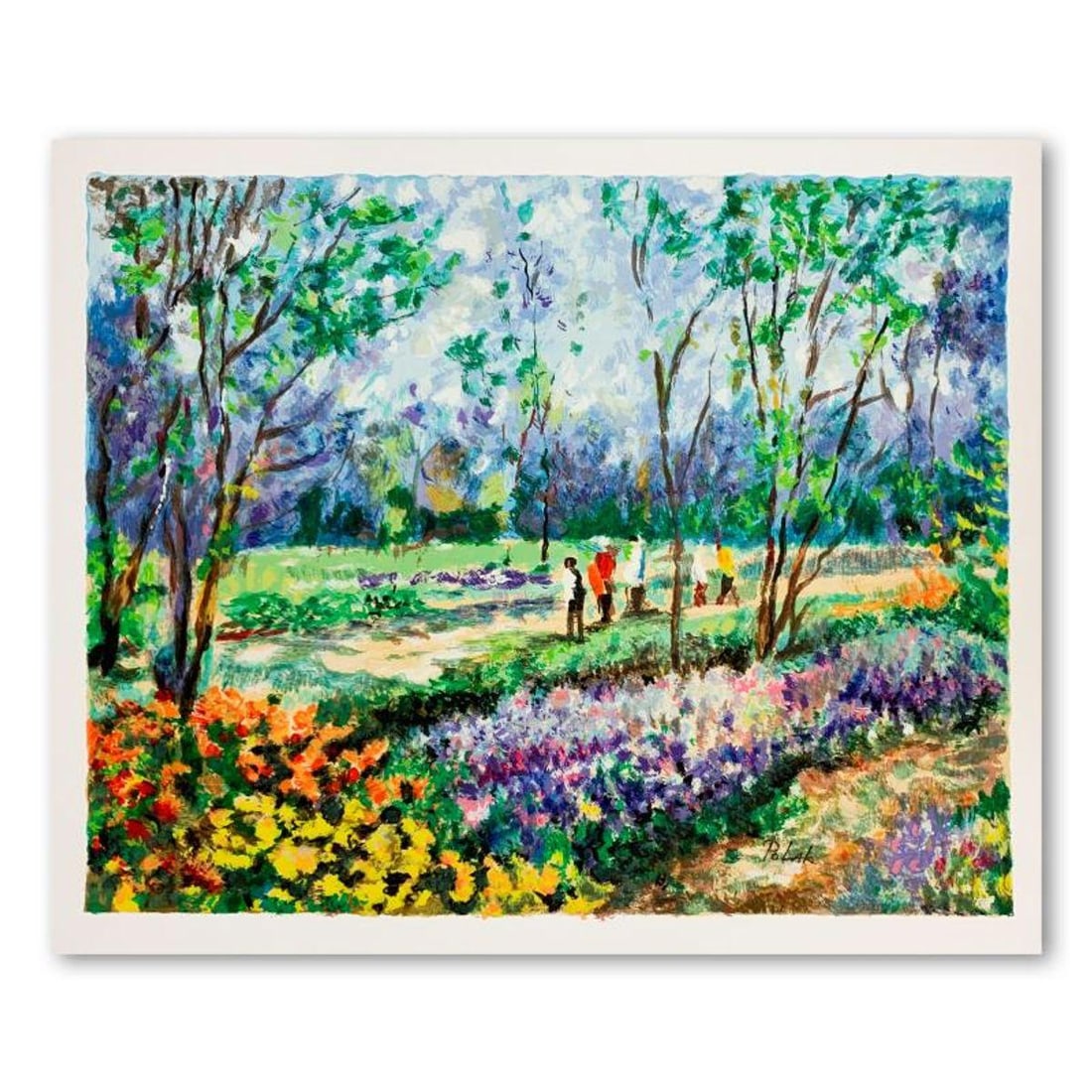 Dimitri Polak (1922-2008), "Afternoon Picnic" Hand Signed Limited Edition Serigraph on Paper with: Afternoon Picnic is a limited edition serigraph on paper by Dimitri Polak (1922-2008). It is numbered and hand signed and includes a letter of authenticity. Measures approximately 12" x 15" (image). R