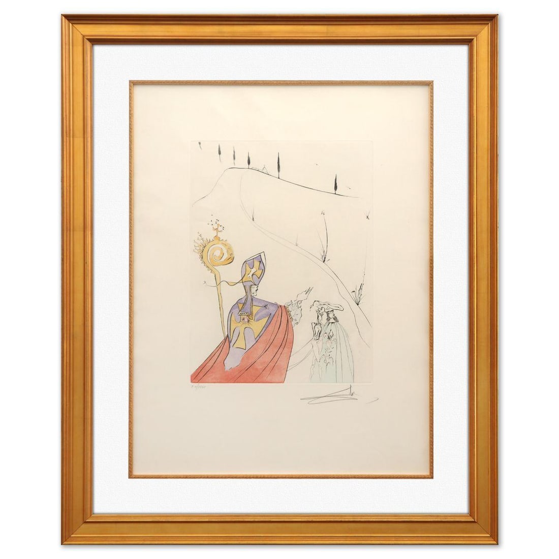 Salvador Dali- Original Lithograph "The Sacred Love of Gala" (1 of 2)