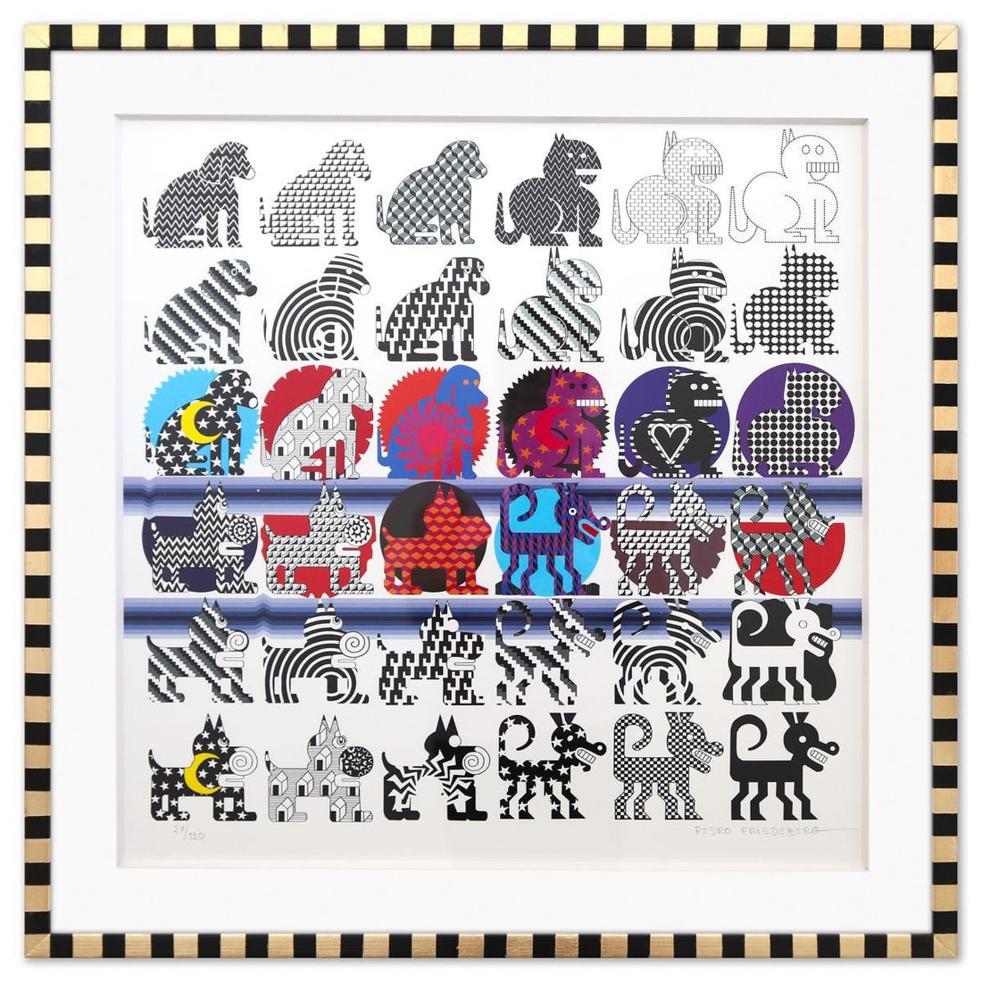 Pedro Friedeberg- Digital Graphic "Perros" (1 of 3)