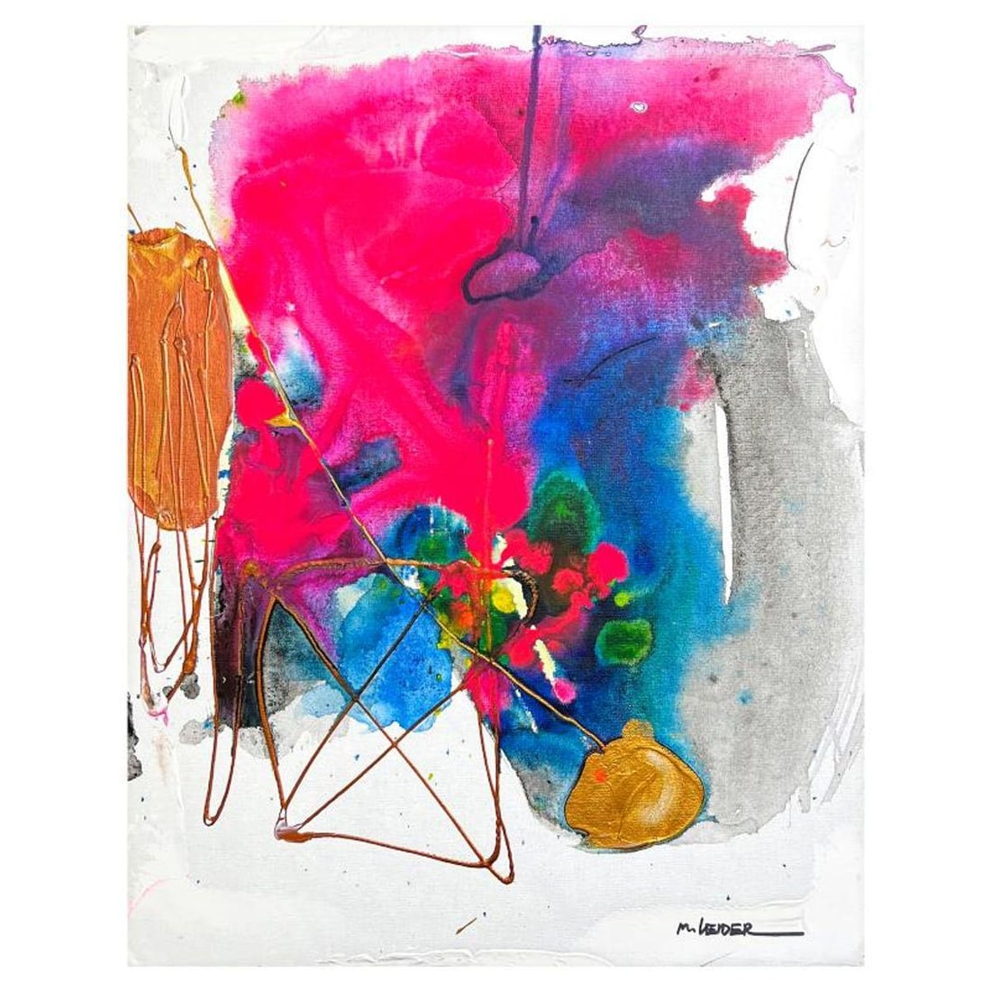 Moshe Leider, Original Painting on Canvas, Hand Signed with Letter of Authenticity.: This is an original painting, acrylic on canvas by Moshe Leider. The piece is hand signed by the artist and includes a letter of authenticity. Measures approximately 20" x 16" (image).