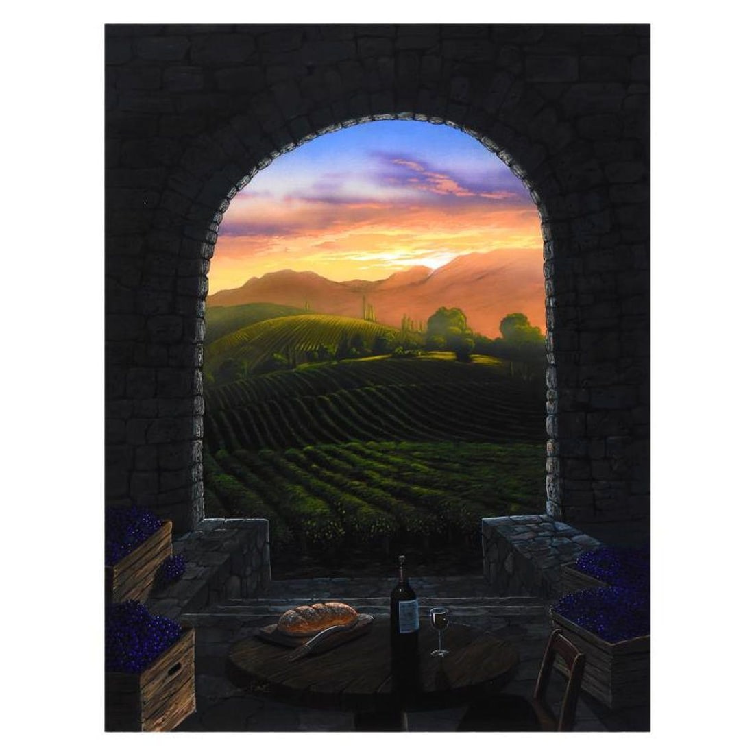 Steven Power, "First Fruit" Limited Edition on Canvas, Numbered and Hand Signed with Letter of (1 of 2)