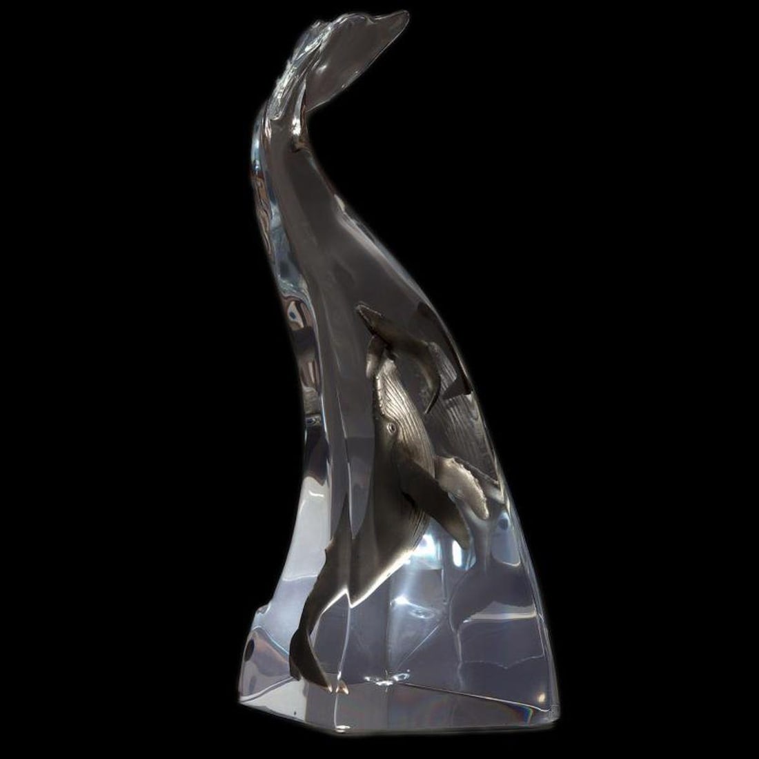 Kitty Cantrell, "Humpback Song" Limited Edition Mixed Media Lucite Sculpture with COA.: Humpback Song is a limited edition mixed media lucite sculpture by Kitty Cantrell. Engraved with the artists signature and number, this piece comes with a certificate of authenticity. Measures approxi