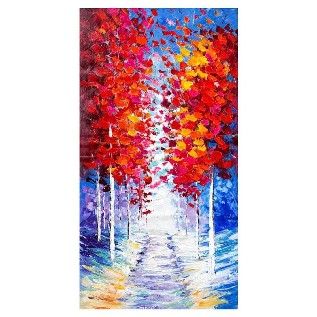 Zahra, Original Acrylic Painting on Canvas, Hand Signed with Letter of Authenticity.: This is an original acrylic painting on canvas by Zahra, hand signed by the artist. Includes Letter of Authenticity. Measures approx. 32" x 24" (image).