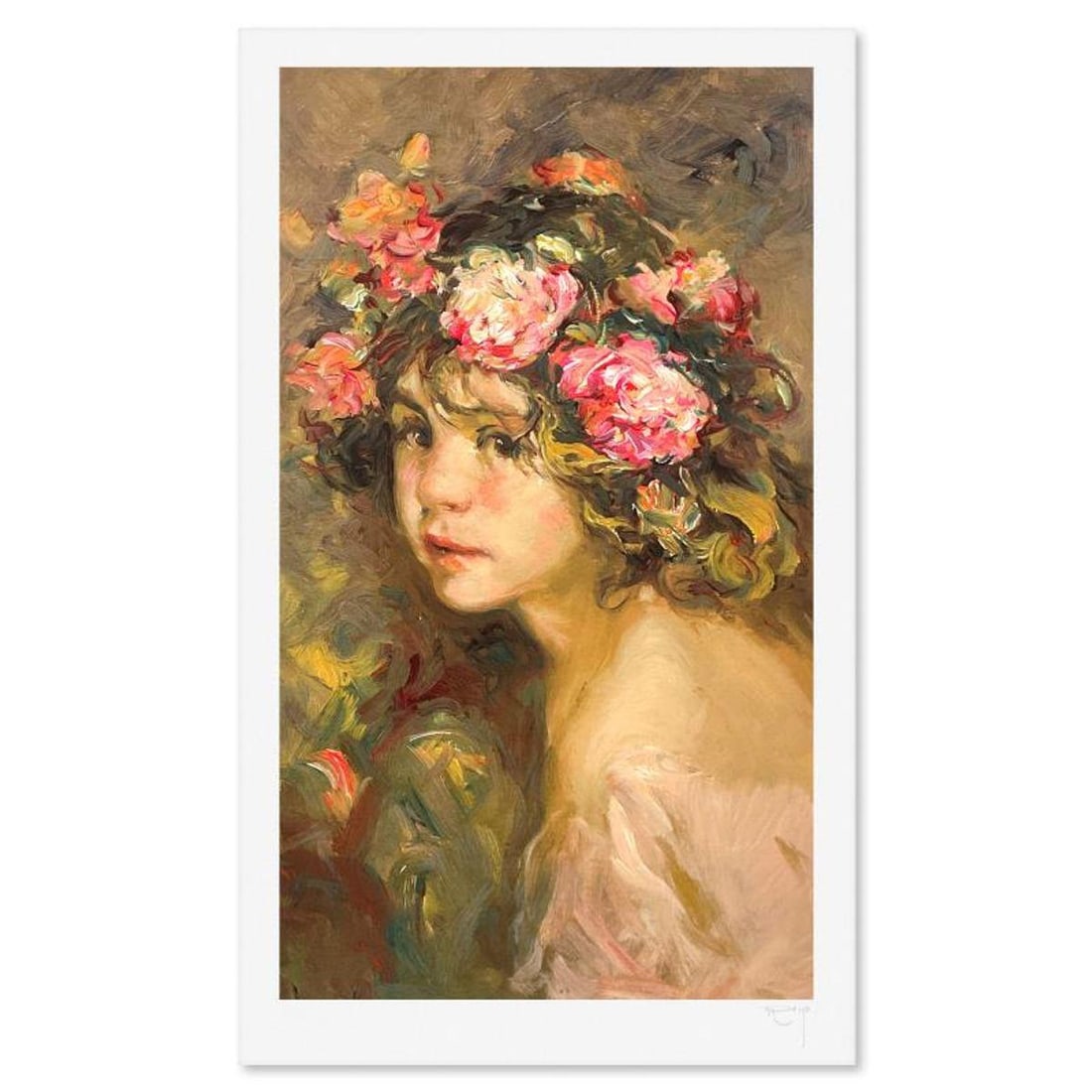 Royo, "Indencia" Limited Edition Printer's Proof Serigraph (24" x 14"), Numbered and Hand Signed: Indencia is a limited edition printer's proof serigraph on paper by Royo, numbered and hand signed by the artist. Includes Letter of Authenticity. Measures approx. 28" x 18.5" (border), 24" x 14"