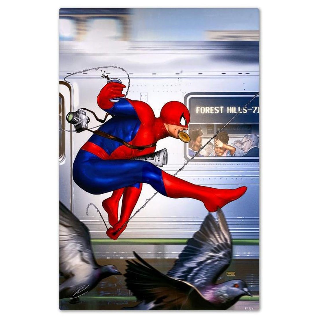 Marvel Comics & Taurin Clarke, "The Amazing Spider-Man" Limited Edition on Aluminum, PP Numbered 2/2 (1 of 2)