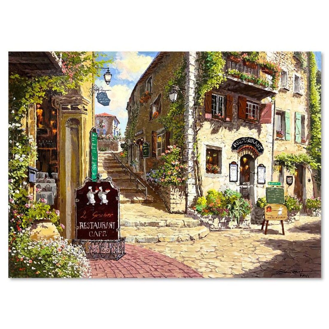 Sam Park, "Bella Franche" Hand Embellished Limited Edition Printer's Proof on Canvas (22" x 30"),: Bella Franche is a hand embellished limited edition printer's proof on stretched canvas by Sam Park, numbered 1/1 and hand signed by the artist. Includes Letter of Authenticity. Measures approx. 22"