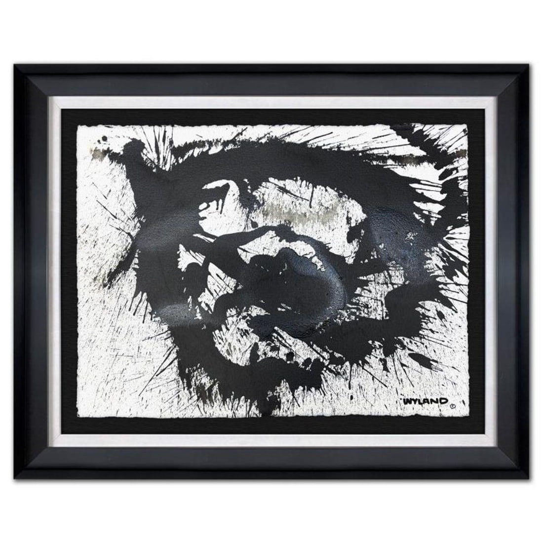 Wyland, "Untitled Abstract" Framed Original Painting on Paper, Hand Signed with Letter of: This is an original watercolor painting on paper by Wyland, hand signed by the artist. This piece comes custom framed. Includes Letter of Authenticity. Measures approximately 31" x 38.5" x (framed), 2