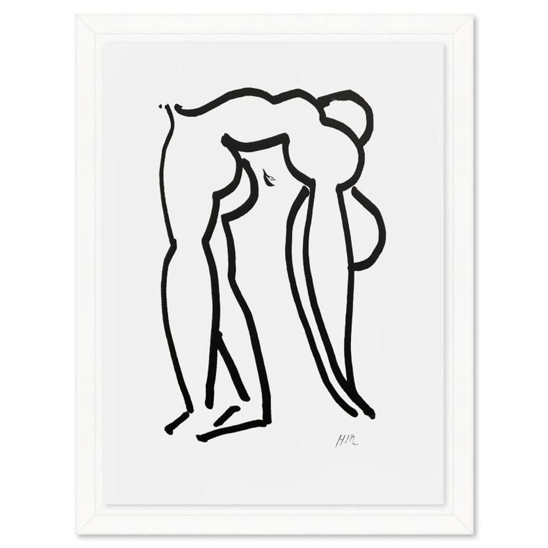 Henri Matisse 1869-1954 (After), "L'Acrobate" Framed Limited Edition Lithograph with Certificate of: L'Acrobate is a limited edition lithograph by Henri Matisse (1869-1954) bearing the plate signature of the artist. This piece comes from an edition of 200 authorized by the Matisse Estate; the edition