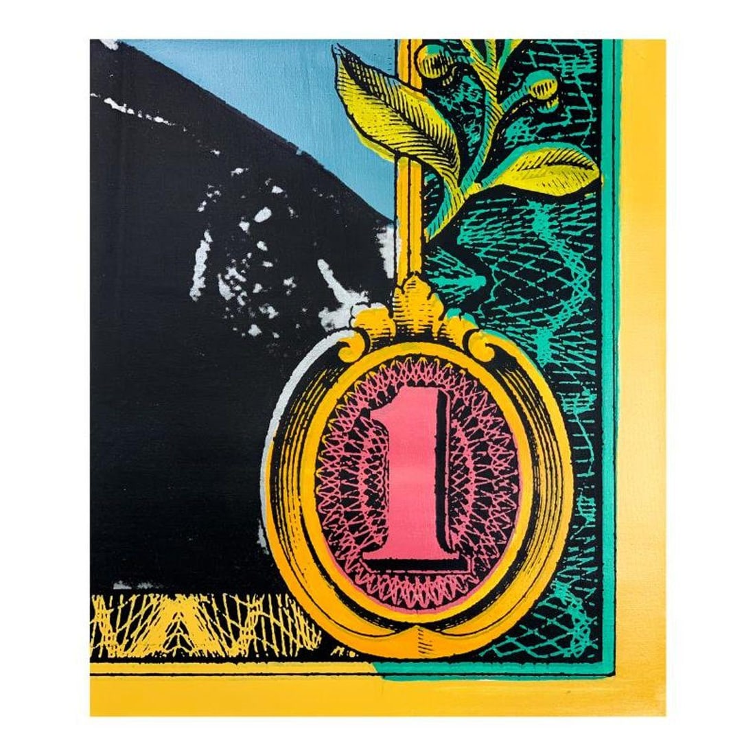 Steve Kaufman (1960-2010), "Bottom of a Dollar" Hand Signed and Numbered Limited Edition Hand Pulled (1 of 2)