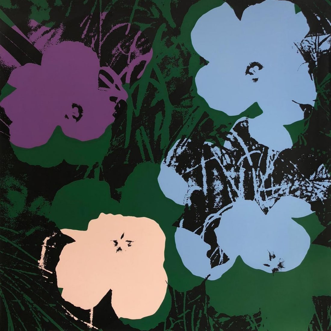 Andy Warhol- Silk Screen "Flowers 11.64": Artist: Andy Warhol. Medium: Silk Screen. Title: Flowers 11.64. Size: 35.5" x 35.5". Certificate of Authenticity: From the publisher. Additional: The piece is stamped in blue on the back with "Publish
