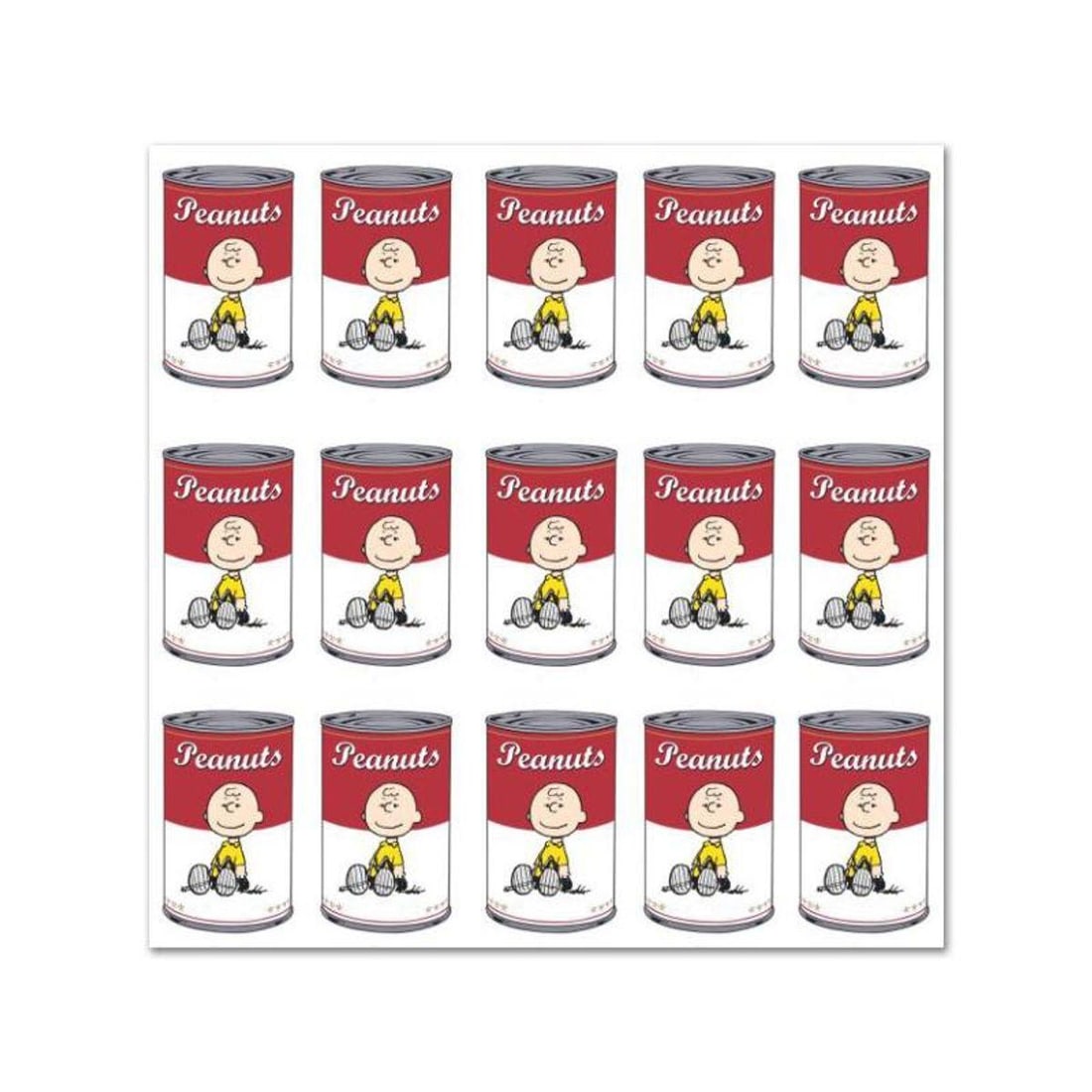 Peanuts, "Peanuts Can" Hand Numbered Canvas (40"x40") Limited Edition Fine Art Print with: A vibrant and striking edition portraying the simple yet emotive art of Charles. M. Schulz, creator of PEANUTS . You'll love the color, it really POPS in person! It looks incredible on the wall and wi